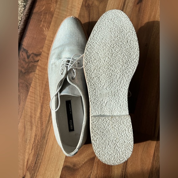 Miista Silver Metallic Oxford Shoes - Picture 5 of 9